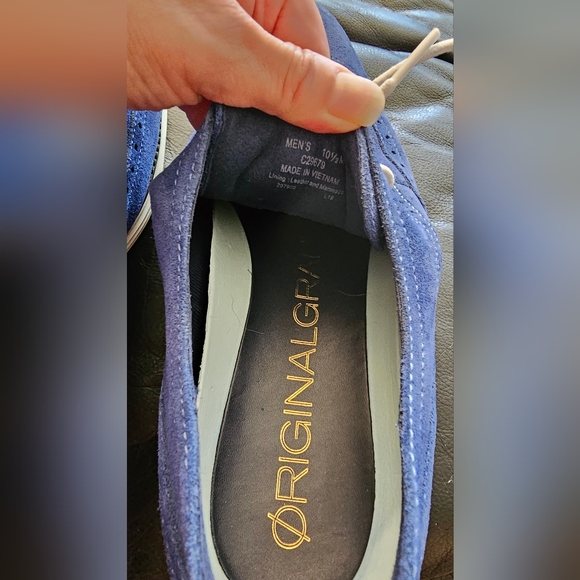 Cole Haan Shoes Cole Haan Original Grand Wingtip Oxford Shoes Blue Men Size 10.5 - Picture 8 of 11